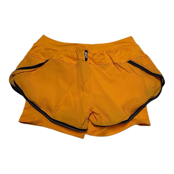 Gymshark Training Shorts Women's Size XXL Speed Running 2 in 1 Horizon Orange - Picture 2 of 6
